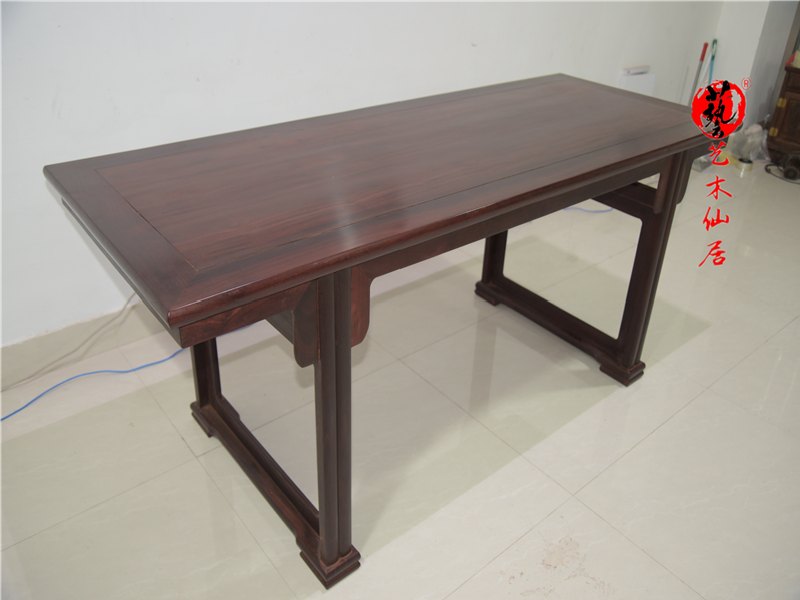 红木家具大红酸枝画案交黄檀案台供台平头实木酸枝条案