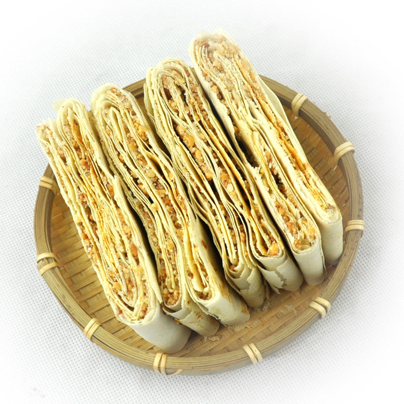 煎饼山东特产曲阜香酥手工杂粮夹心花生芝麻煎饼