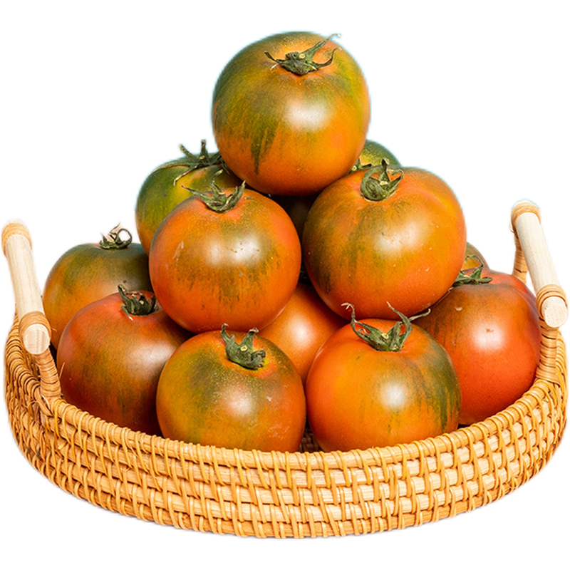 丹东铁皮草莓柿子新鲜现摘自然生吃盘锦碱地柿子