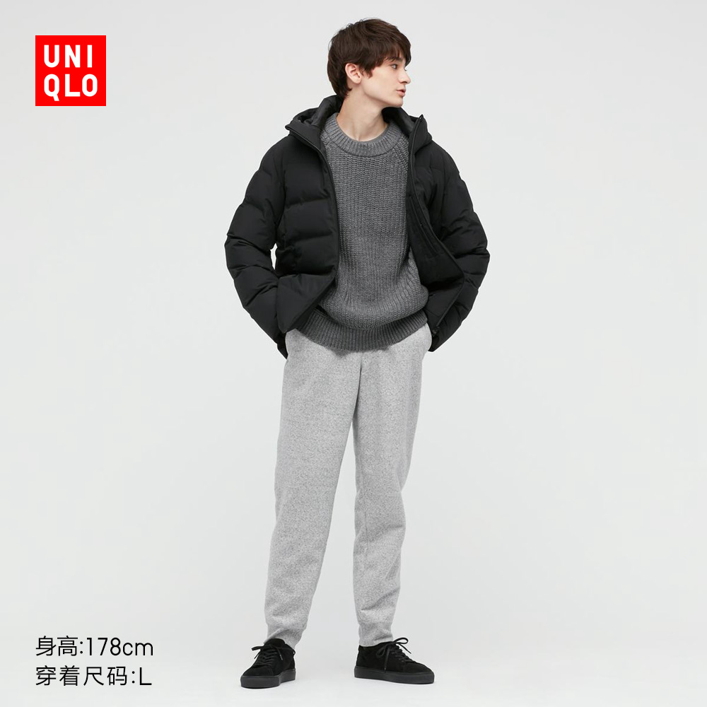 优衣库 男装/女装 仿羊羔绒运动长裤（秋冬保暖抓绒） 444051