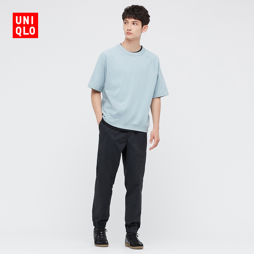 优衣库 男装 棉质松紧束脚裤(抽绳懒人裤家居休闲裤 睡裤)442484