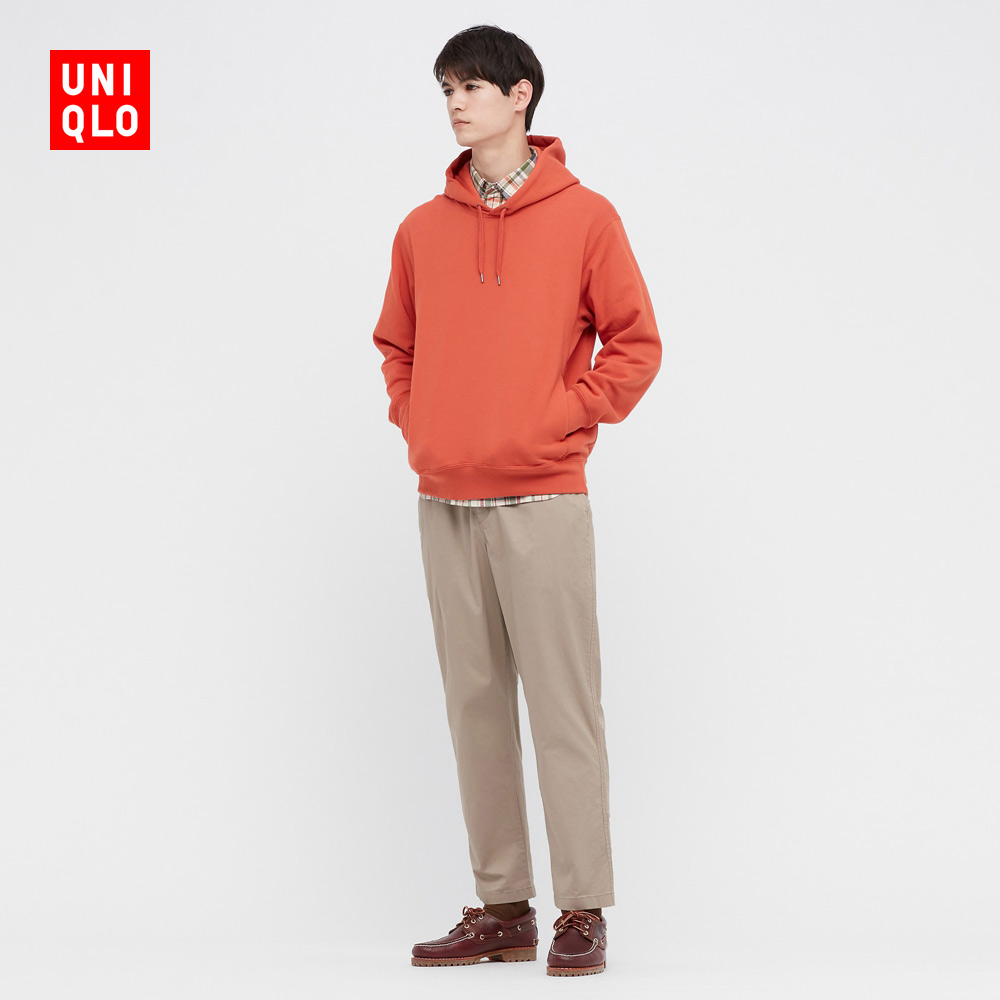 优衣库 男装棉质松紧九分裤(窄口抽绳家居懒人休闲裤)446755