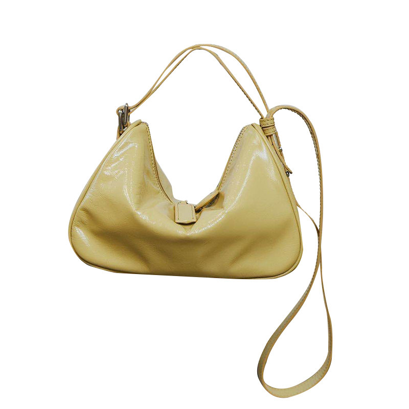 reikenen韩国设计师品牌 savi同款时尚牛皮纽扣手拿腋下斜跨包