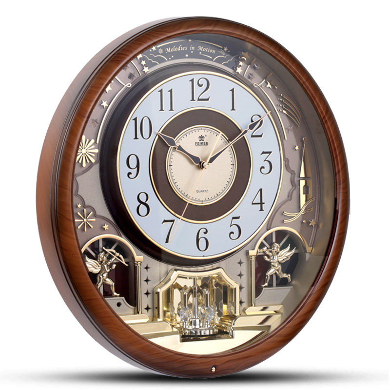 霸王欧式复古钟表音乐整点报时挂钟别墅客厅挂钟
