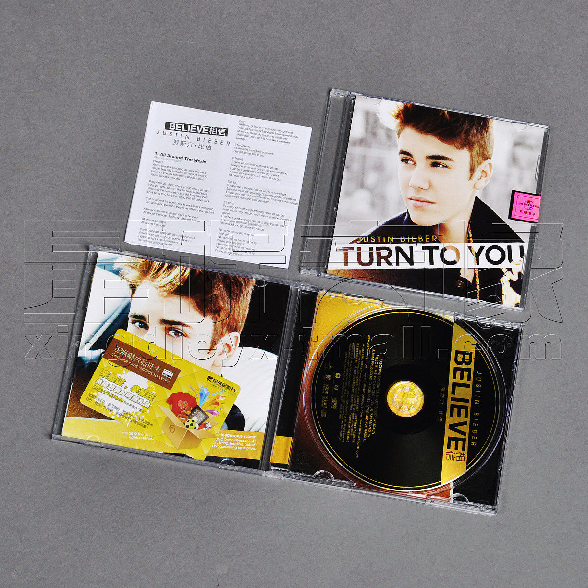 正版贾斯汀比伯相信justinbieberbelieve专辑唱片2cd碟片