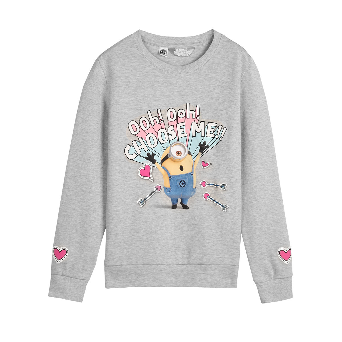 bodypops可爱小黄人圆领套头卫衣家居服休闲舒适亲肤透气柔软棉质