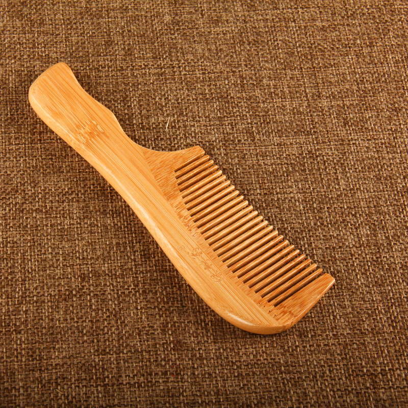 绿竹翁精制竹梳防静电护理头发天然天然竹竹子梳子梳子