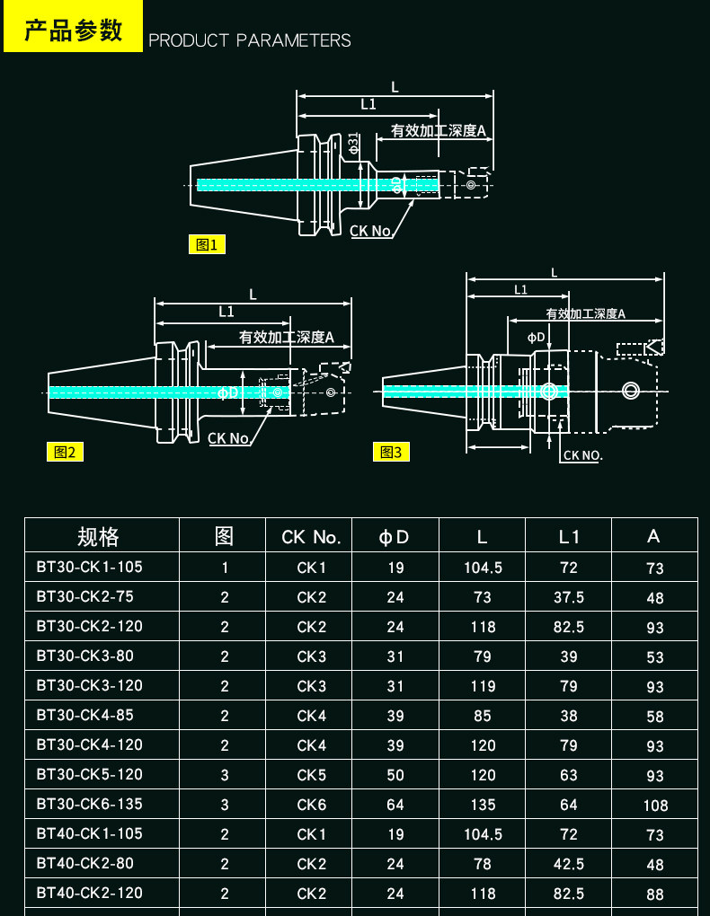 刀柄进口ck镗头bt40精粗ck1超硬精镗镗刀
