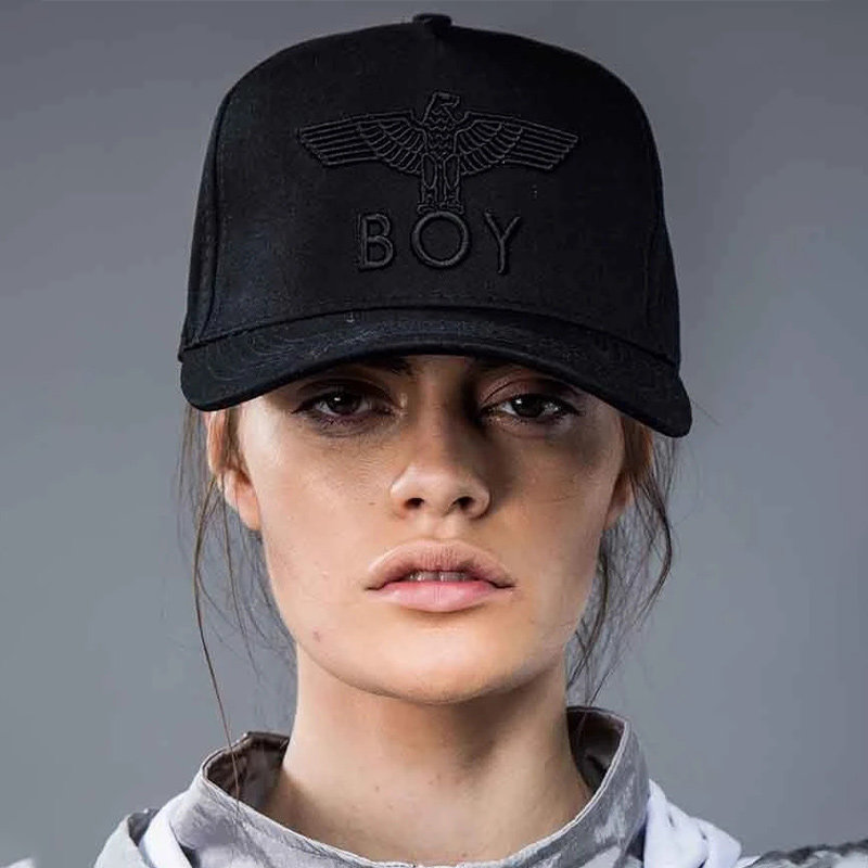 boylondon伦敦男孩可调调节棒球帽鹰标时尚潮流嘻哈帽子