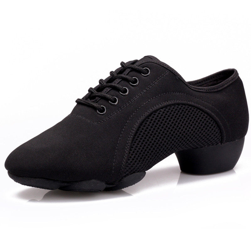 舞鞋春夏季黑色舞蹈鞋牛津布现代代练透气广场广场舞广场舞鞋