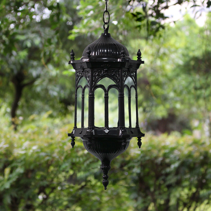 吊灯复古凉亭防水户外走廊过道玄关关灯创意景观庭院灯饰