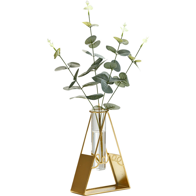 ins小客餐桌花花花插干花客厅摆件花瓶试管花瓶