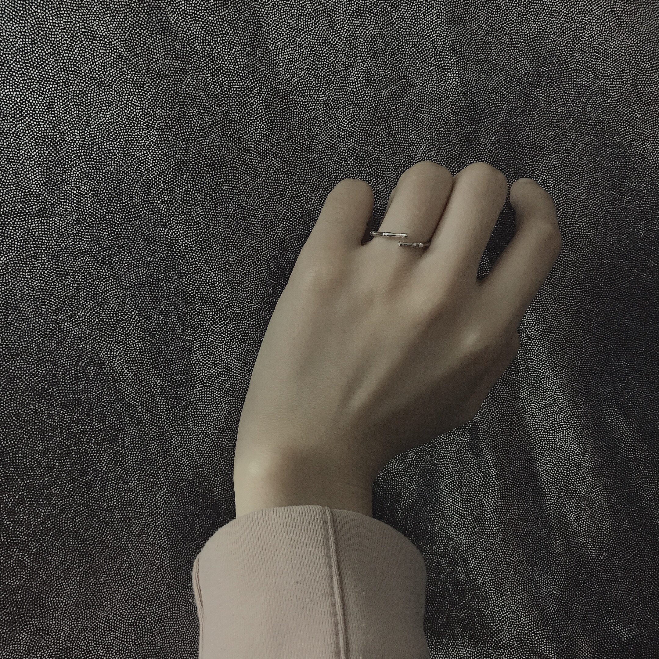 戒指竹节朋克少女可盐可甜百搭手指瘦可调节戒指