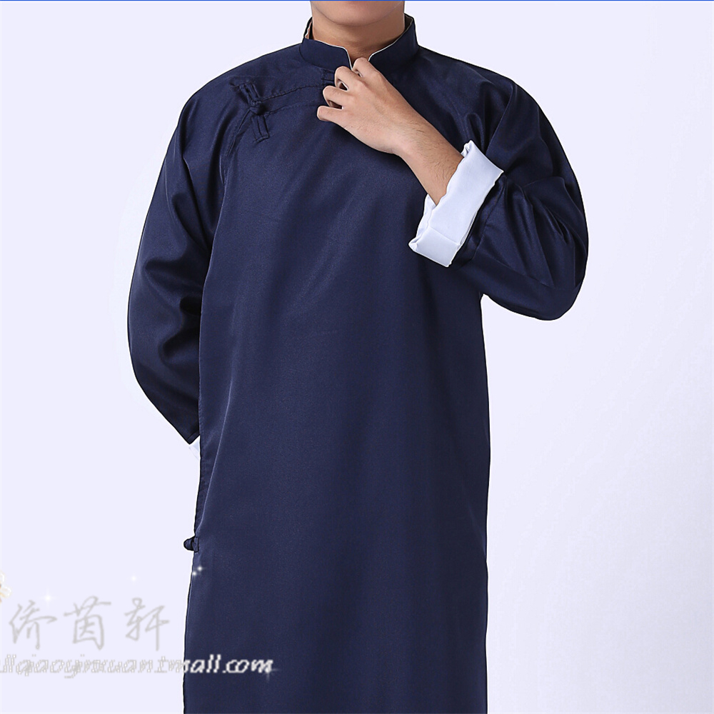 民国学生装五四青年男装鲁迅长袍上海滩古装相声民族服装