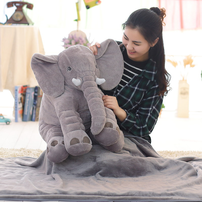 安抚大象毛绒玩具公仔婴儿抱枕头玩偶睡觉布娃娃宝宝陪睡生日礼物