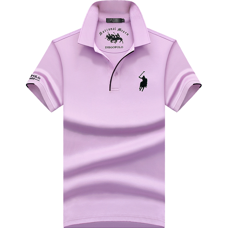 夏季高端男士短袖t恤纯棉翻领体恤男装大码保罗polo衫潮宽松上衣