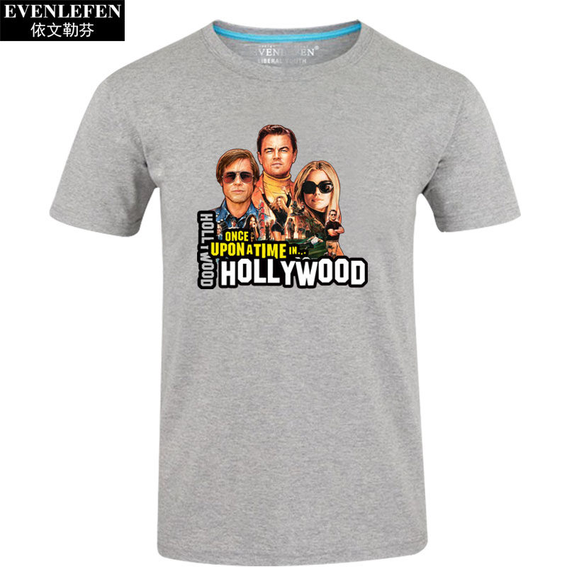 好莱坞往事电影电影周周边小李子leonardo短袖恤衫男女t恤
