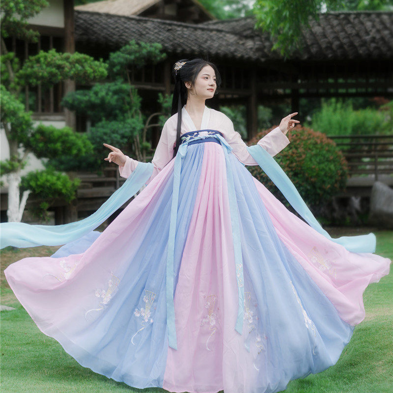 如梦见原创汉服女《梨仙洛》齐胸襦裙大袖衫日常春夏传统汉服正品