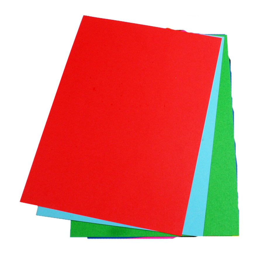 a4彩色210克卡纸 手工折纸 幼儿园环境创设材料 儿童剪纸颜色可选