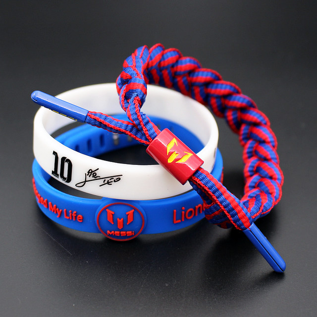 Football Cristiano Ronaldo Neymar All-Star Real Madrid Barcelona Bracelet Set Silicone Birthday Wristband Braided Luminous Football Cristiano Ronaldo Neymar All-Star Real Madrid Barcelona Bracelet Set Silicone Birthday Wristband Braided Luminous