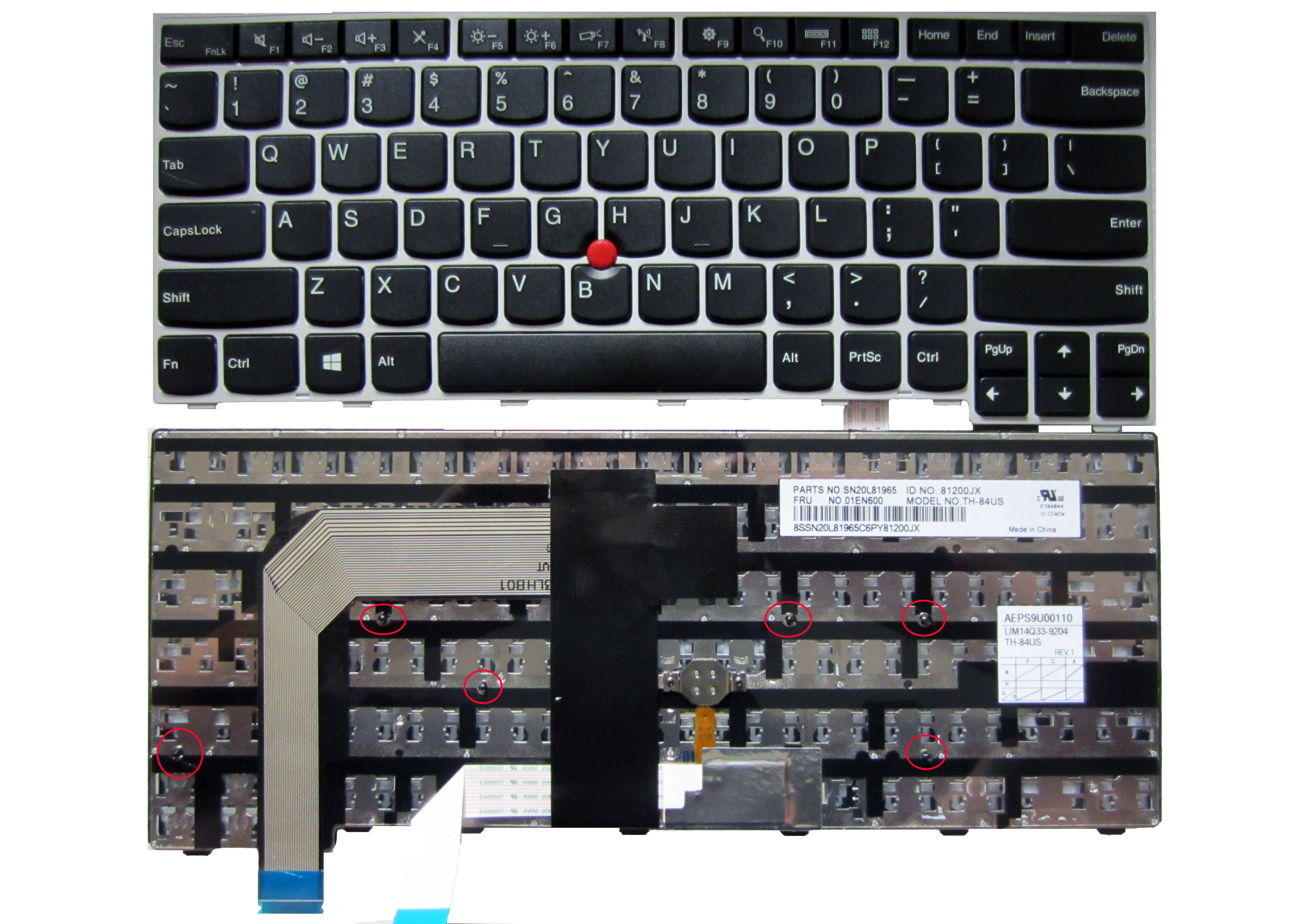 thinkpad联想ibmt460pt470st470ps2t460st470t460键盘