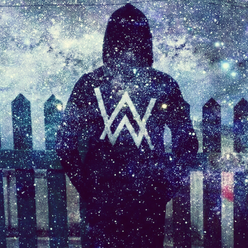 dj衣服marshmello棉花糖alanwalker艾伦沃克加绒卫衣连帽男女潮