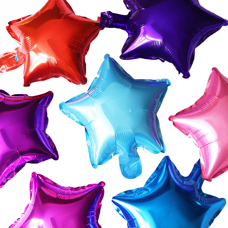 气球5寸10寸五角五角星星星儿童成人满天星背景墙气球