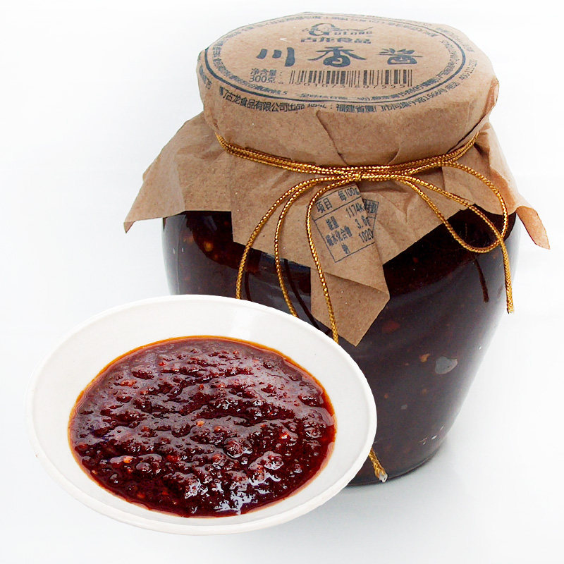 4瓶厦门古龙酱文化园小厨系列拌酱 沾酱 火锅底料 古龙300g川香酱