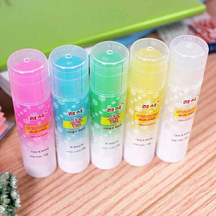 固体果冻点石7001彩色胶棒透明粘胶15g学生胶棒