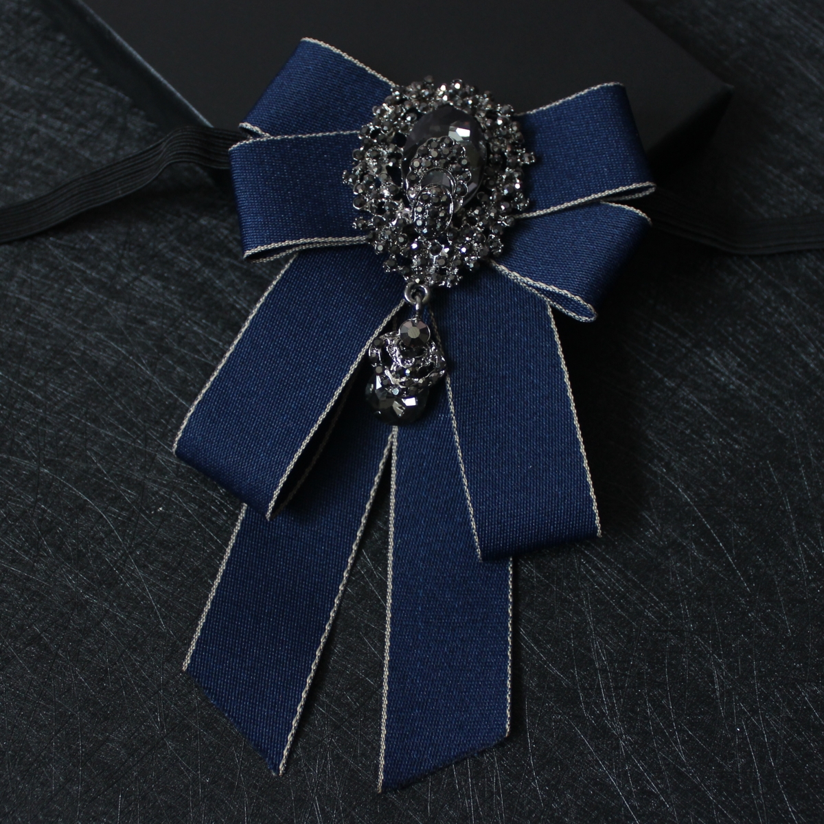 男士西装衬衫领花奢华水钻正装新郎伴郎演出领结