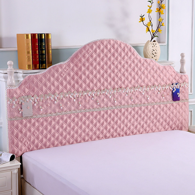 床头头套定做全包老式弧形布艺防尘定制半圆床头套