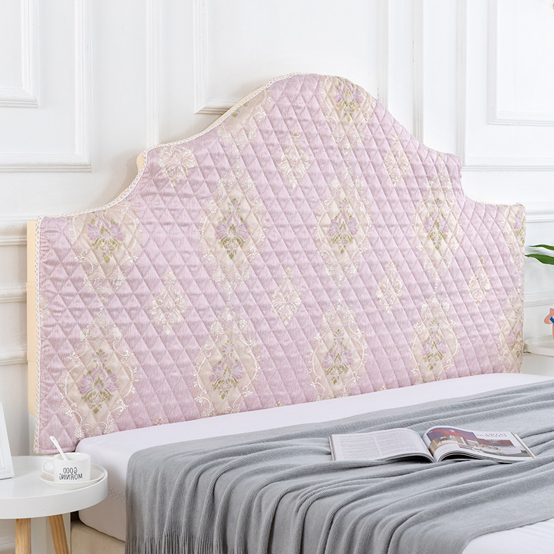 床头定做欧式头罩不规则老式头皮实木半圆弧度床头套