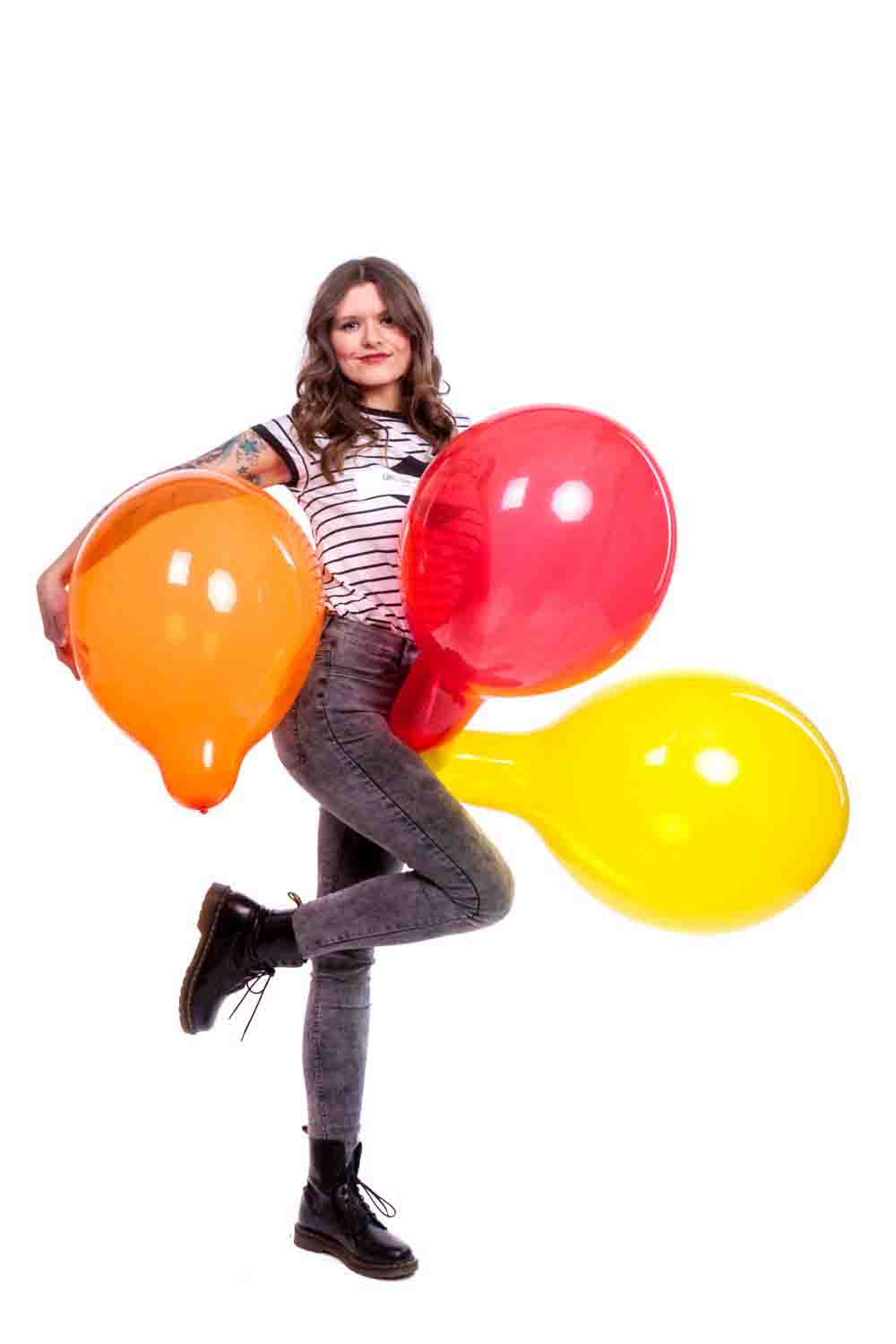 气球迷恋looner进口tuftex17寸水晶晶色透明结实气球