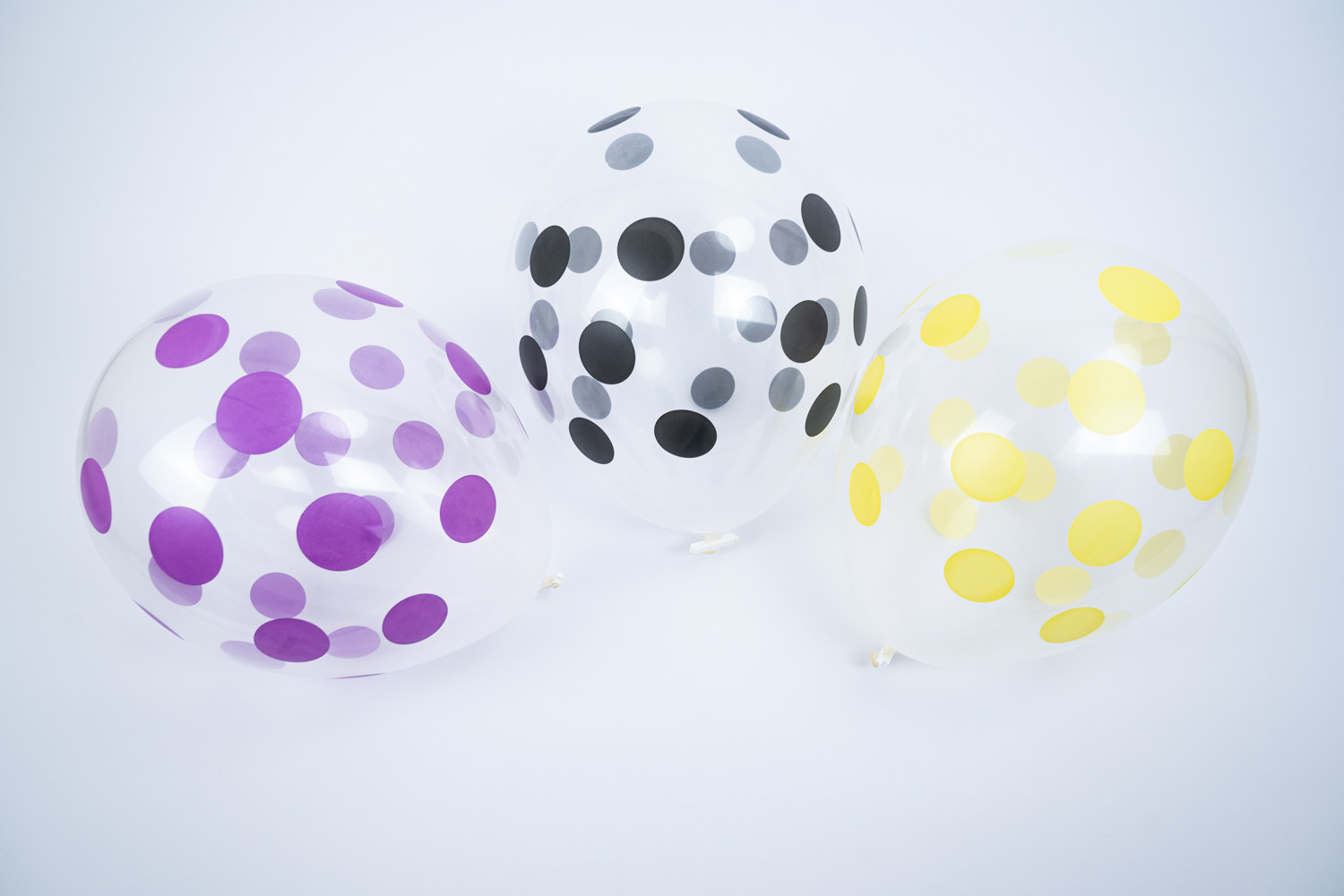 气球迷恋looner进口乳胶unique16寸透明波点印刷气球