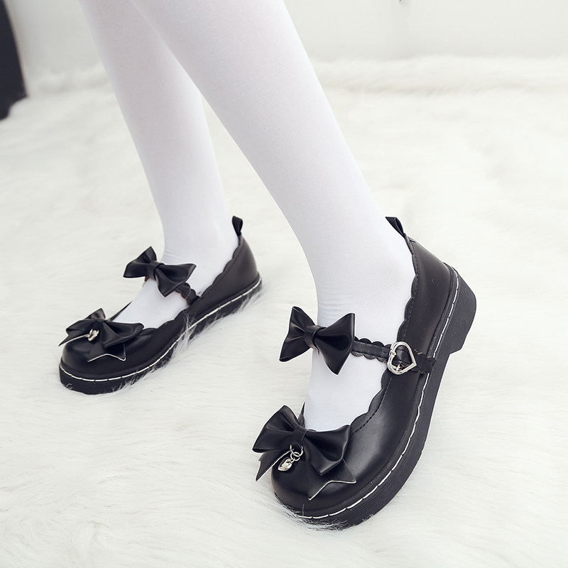 露露原创lolita鞋子甜心圆头学生单鞋洛丽塔女仆单鞋