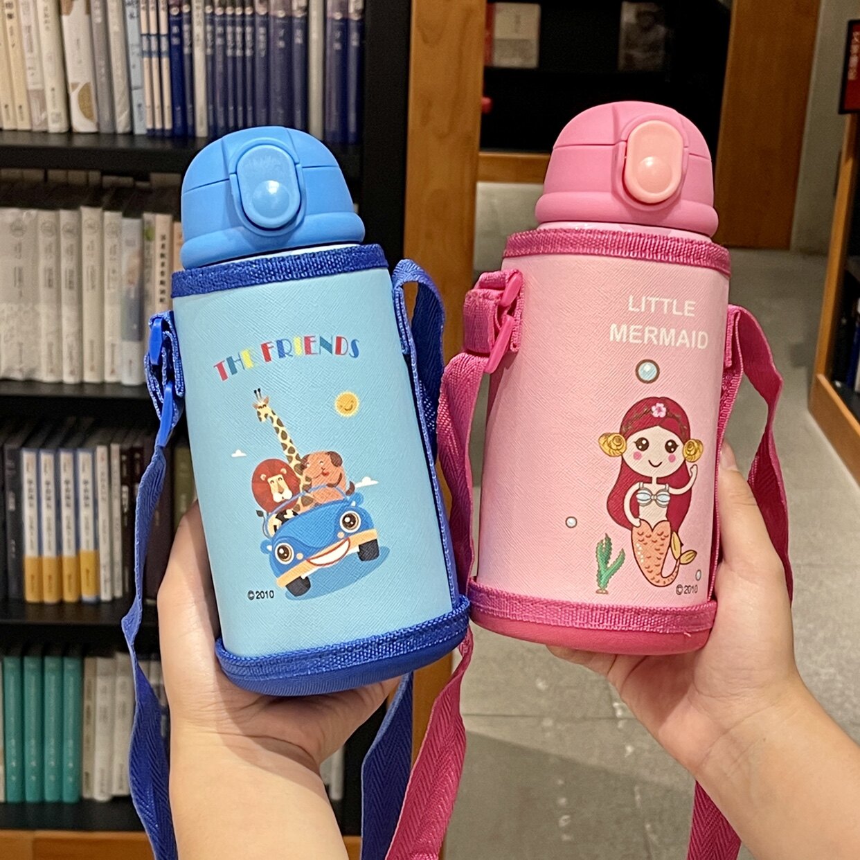 儿童保温杯两用幼儿园宝宝水杯杯子不锈钢小学生防摔保温杯