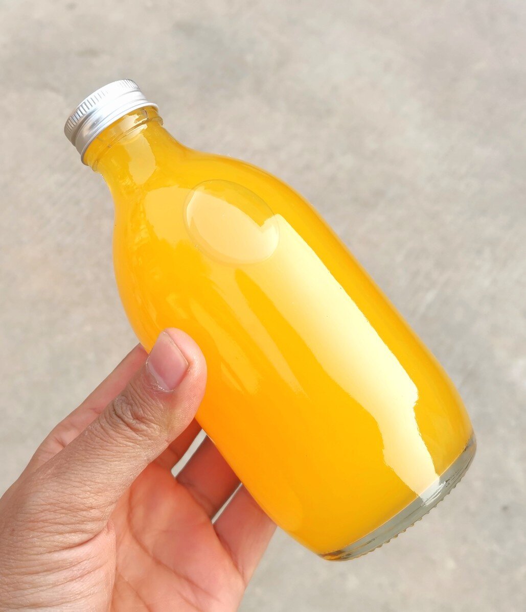 280ml350ml泡茶茶饮料果汁咖啡奶茶饮品玻璃瓶透明1斤储物罐