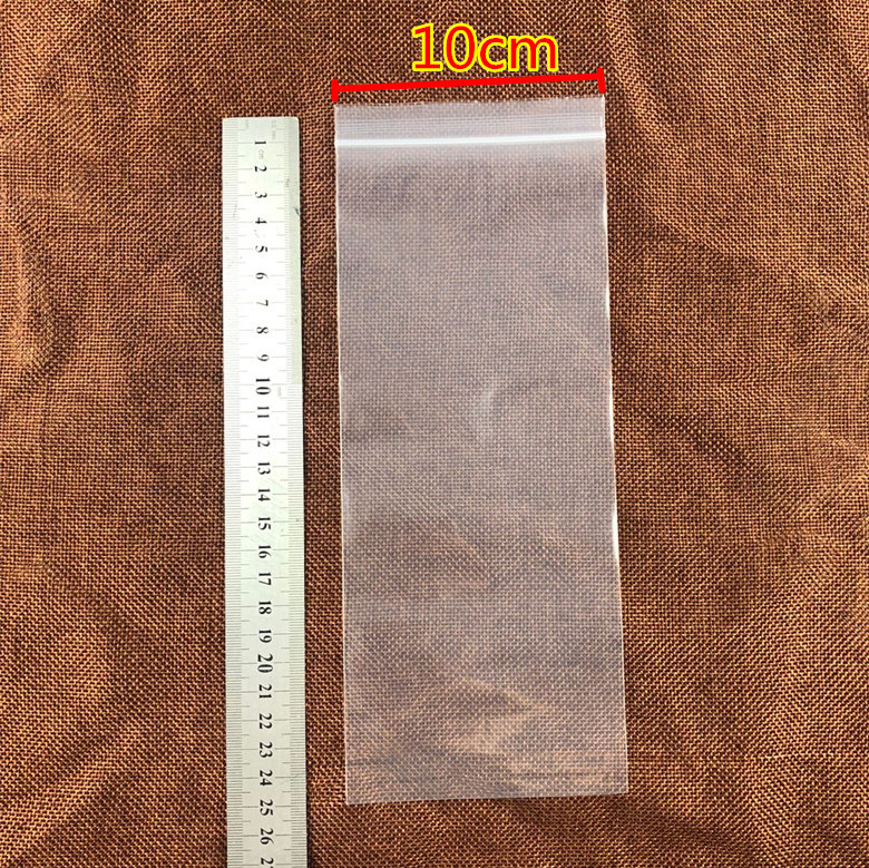 遥控器自封封袋25cm加厚透明渔具面条密塑封口夹链自封袋