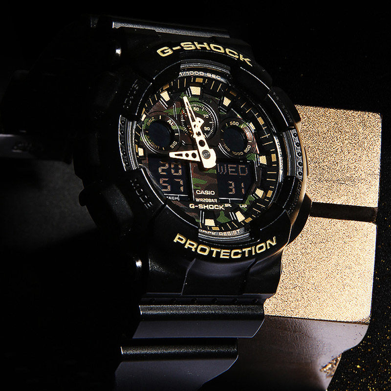 卡西欧拆弹专家手表男黑暗之心g-shock青龙g shock运动表ga-100cf