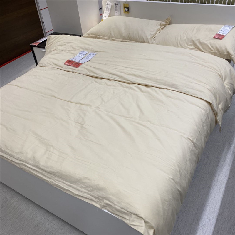 ikea宜家纯棉床上用品被套枕套拉普简约双人床国内床品套件