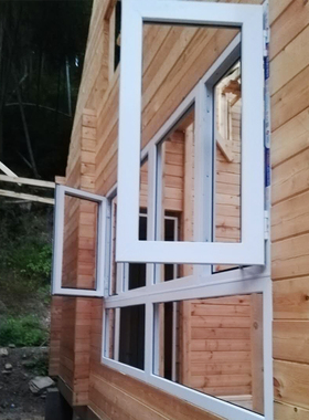 塑钢平开门窗平推内开外开封阳台