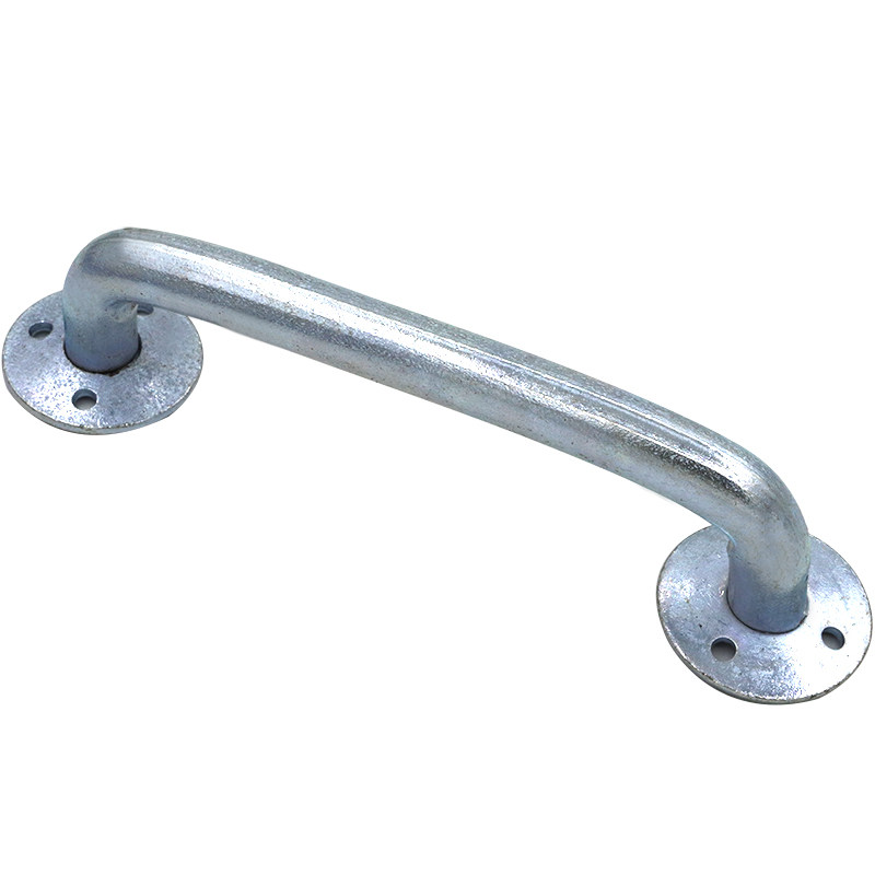 把手16mm圆钢镀锌实心工业门把拉手重型铁门小拉手