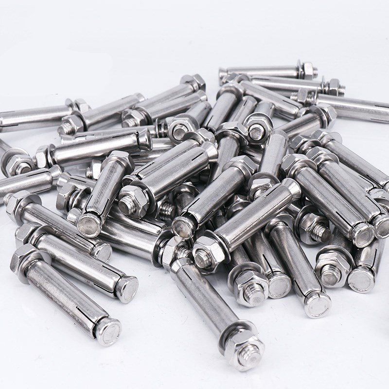 不锈钢膨胀螺栓爆炸螺丝加长超长拉爆螺杆m6m8m10300mm内置式膨胀螺栓