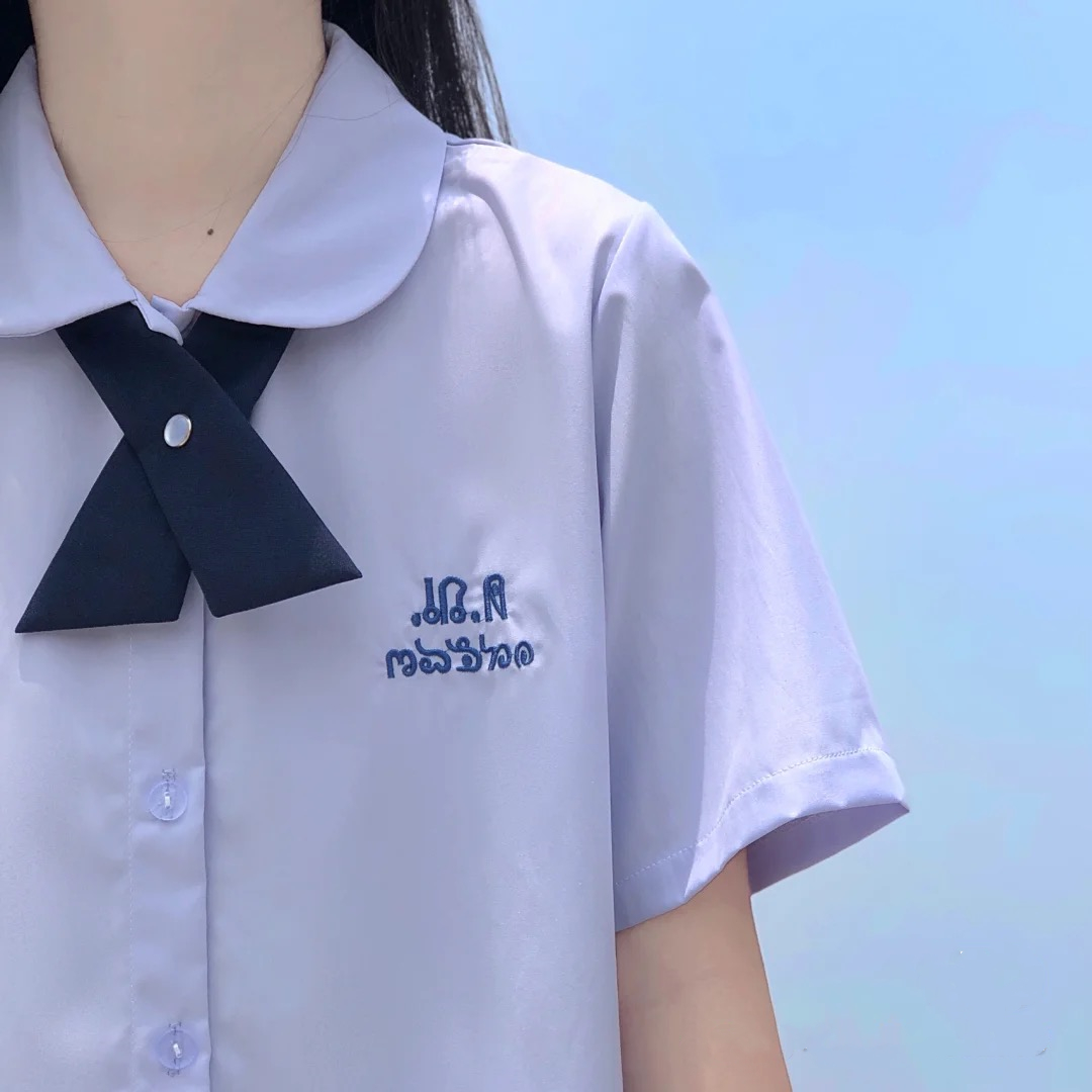 泰国校服娜诺禁忌女孩学院风夏jk制服衬衫学生校服