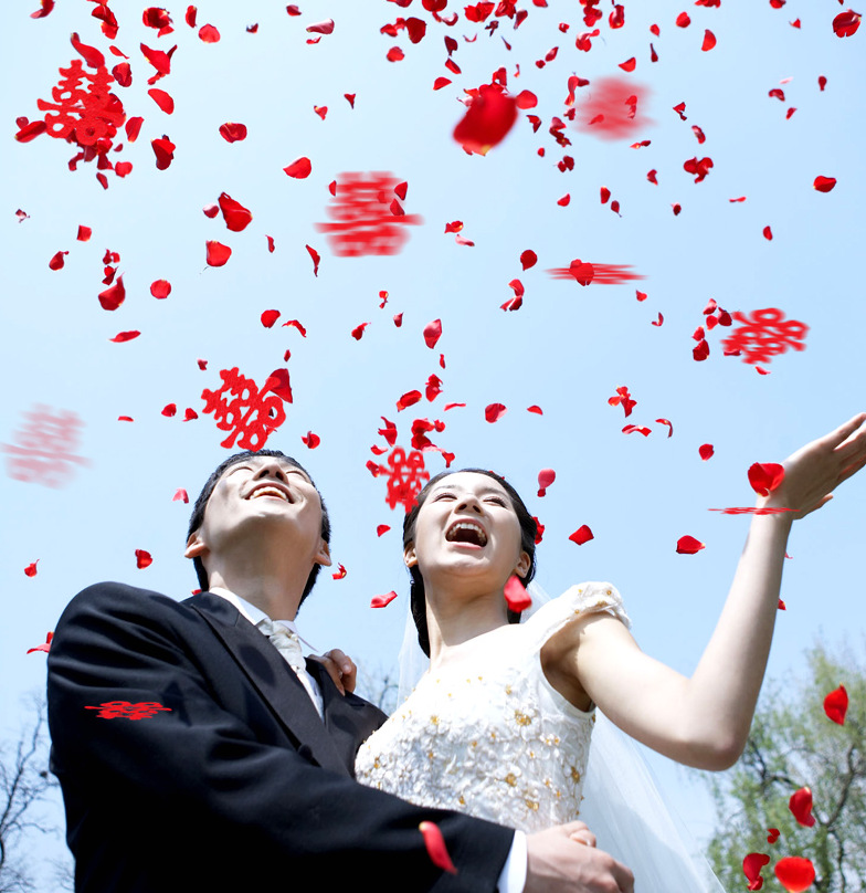 jf森系小清新玫瑰花仿真花瓣双喜爱心床撒花求花瓣