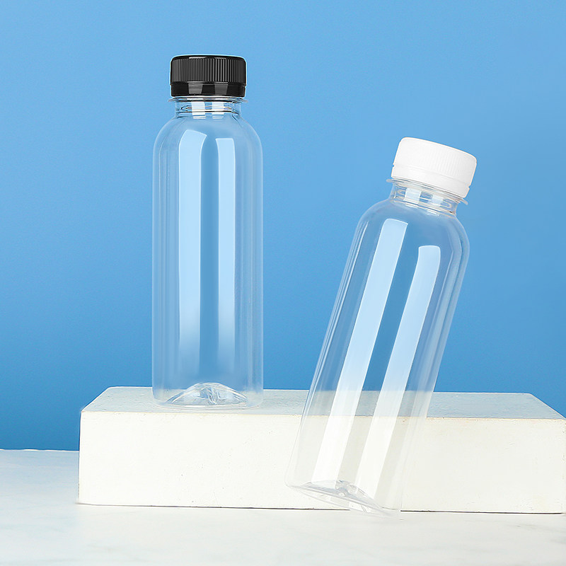 200ml一次性果汁细长长直身瓶鲜奶奶瓶果汁饮料透明塑杯