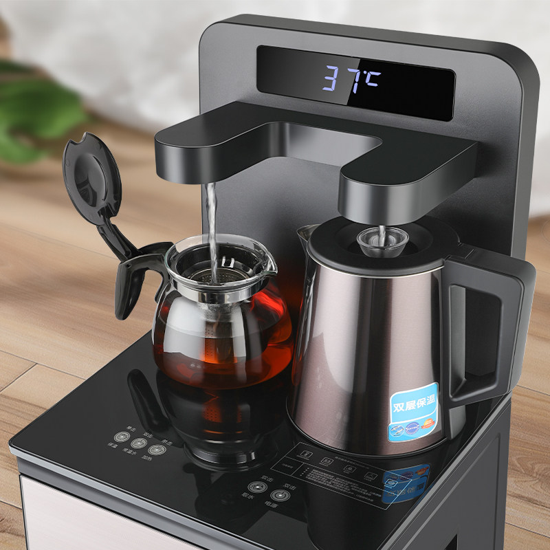 海尔茶吧机家用饮水机下置水桶智能遥控全自动上水泡茶机1958