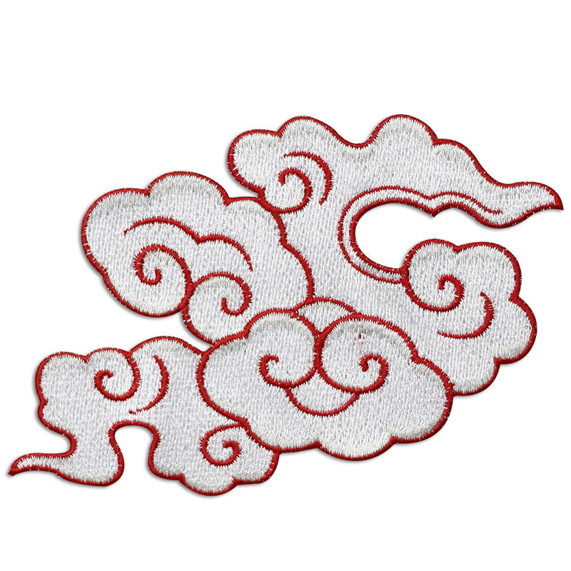 祥云刺绣布贴舞台服装辅料diy装饰补丁中国国风布贴