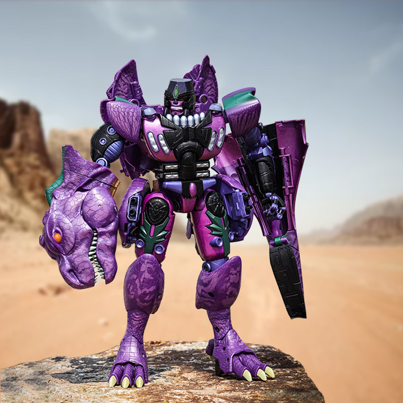 爆款热销变形金刚日版mp43正版霸王龙38步30厘米机器人