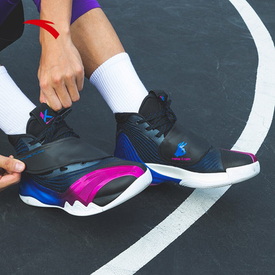 安踏kt6汤普森6代六代篮球鞋男高帮耐磨碳板nba签名战靴高山流水